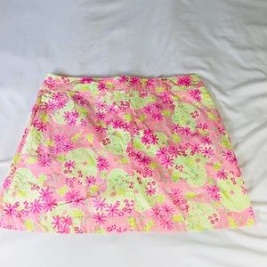 Lilly Pulitzer White Label Mouse Print Mini Skirt